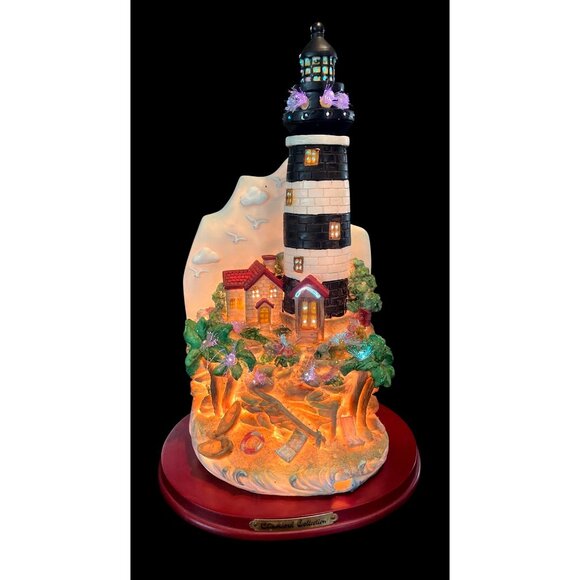 Vtg Fiber Optic Lighthouse Chambord Collection Eleco 14"  Nautical  Lamp - Picture 8 of 10